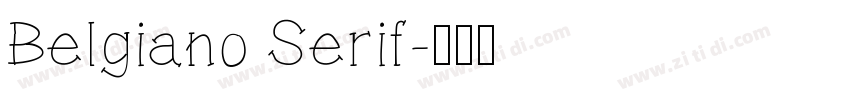Belgiano Serif字体转换